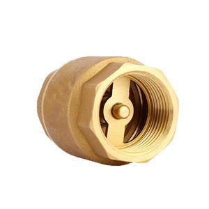 1/2" 3/4" 1" BSP Female Thread Brass Vertical Lift Spring Check Valve One Way Non-return Valve For Water