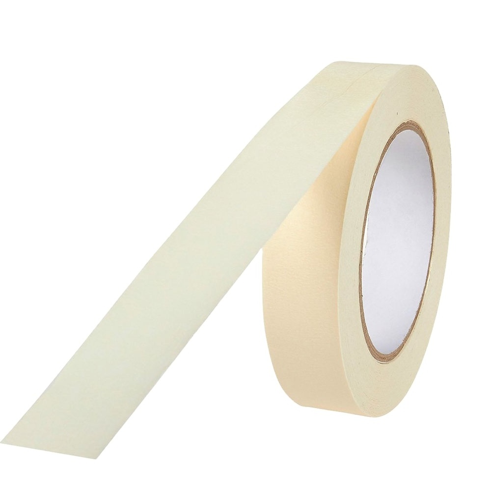 Factory Wholesale white in strong adhesive pre taped masking paper texture pattern tape for car spray paint