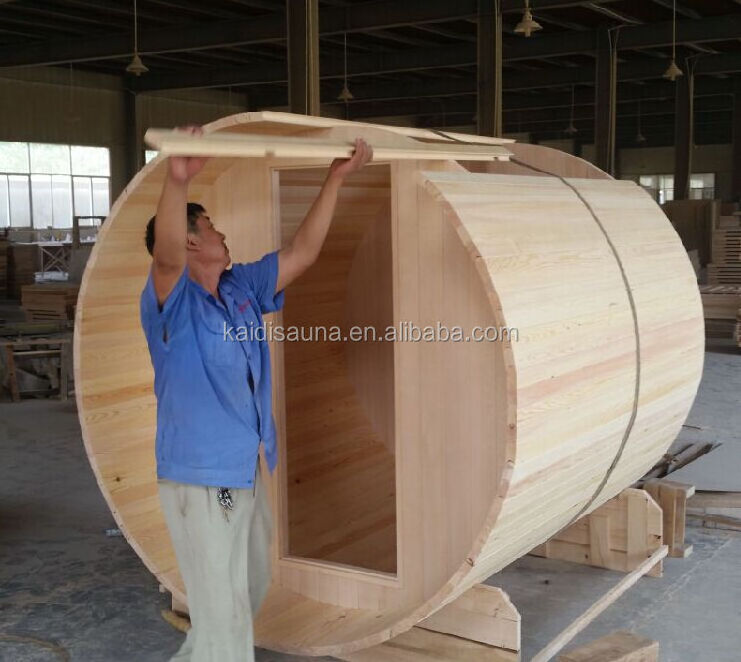 Factory Sale Canadian Red Cedar Barrel Sauna Room Dry Steam Wooden Outdoor Sauna Room