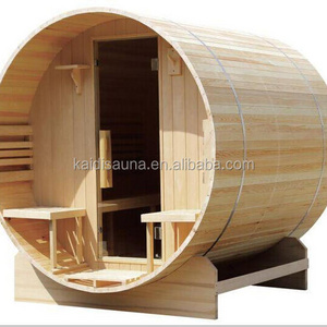 6 person solid wood barrel sauna for garden house