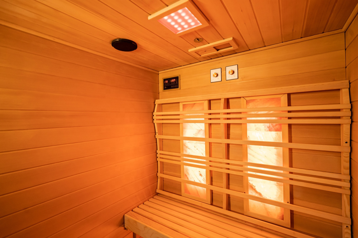 2 person sauna Himalayan salt brick infrared Sauna room for salt therapy