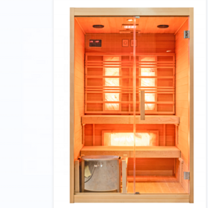 2 person sauna Himalayan salt brick infrared Sauna room for salt therapy