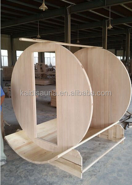 Factory Sale Canadian Red Cedar Barrel Sauna Room Dry Steam Wooden Outdoor Sauna Room