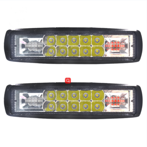 New 48W working light LED warning light two-color side light auto spotlights red and blue flash