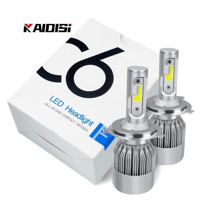 Top selling Auto lighting system 72W led bulb car 7600lm C6 H3 h4 h11 9005 9006  led headlight for universal car