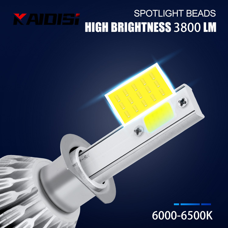 Top selling Auto lighting system 72W led bulb car 7600lm C6 H3 h4 h11 9005 9006  led headlight for universal car