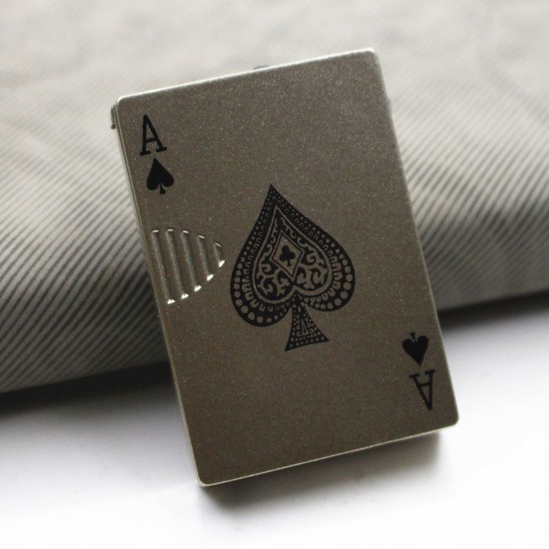 K724 Creative Jet Torch Turbo Lighter  Playing Cards Lighter Butane Windproof Metal Lighter Metal Funny Toys For Men