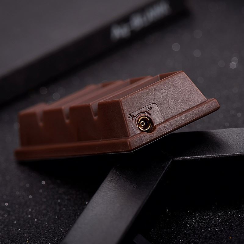 Creative Chocolate Shaped Cigarette Lighter Personalized Electronic Inflatable Reusable Cigarette Lighter Camping Metal Gas