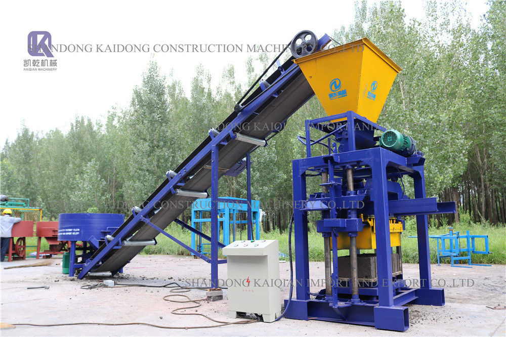 vibration press QT4-35b concrete block brick making machine for sale in ghana