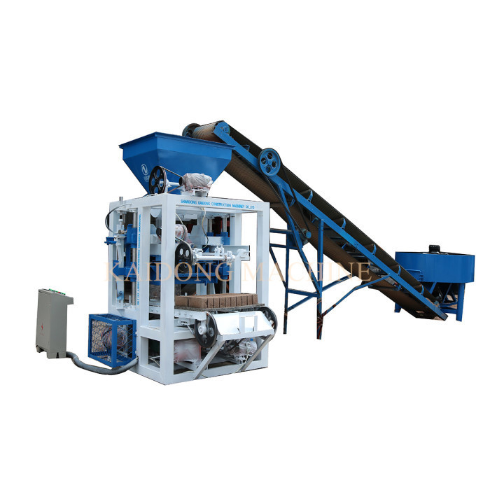 QT4-23A  Semi-automatic block making machine concrete hollow solid interlocking brick making machine