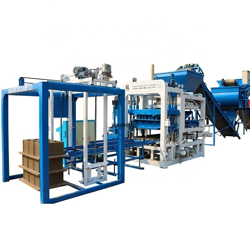 Kaidong QT4-15 concrete block making machine interlock paver making machine cement brick machine making automatic