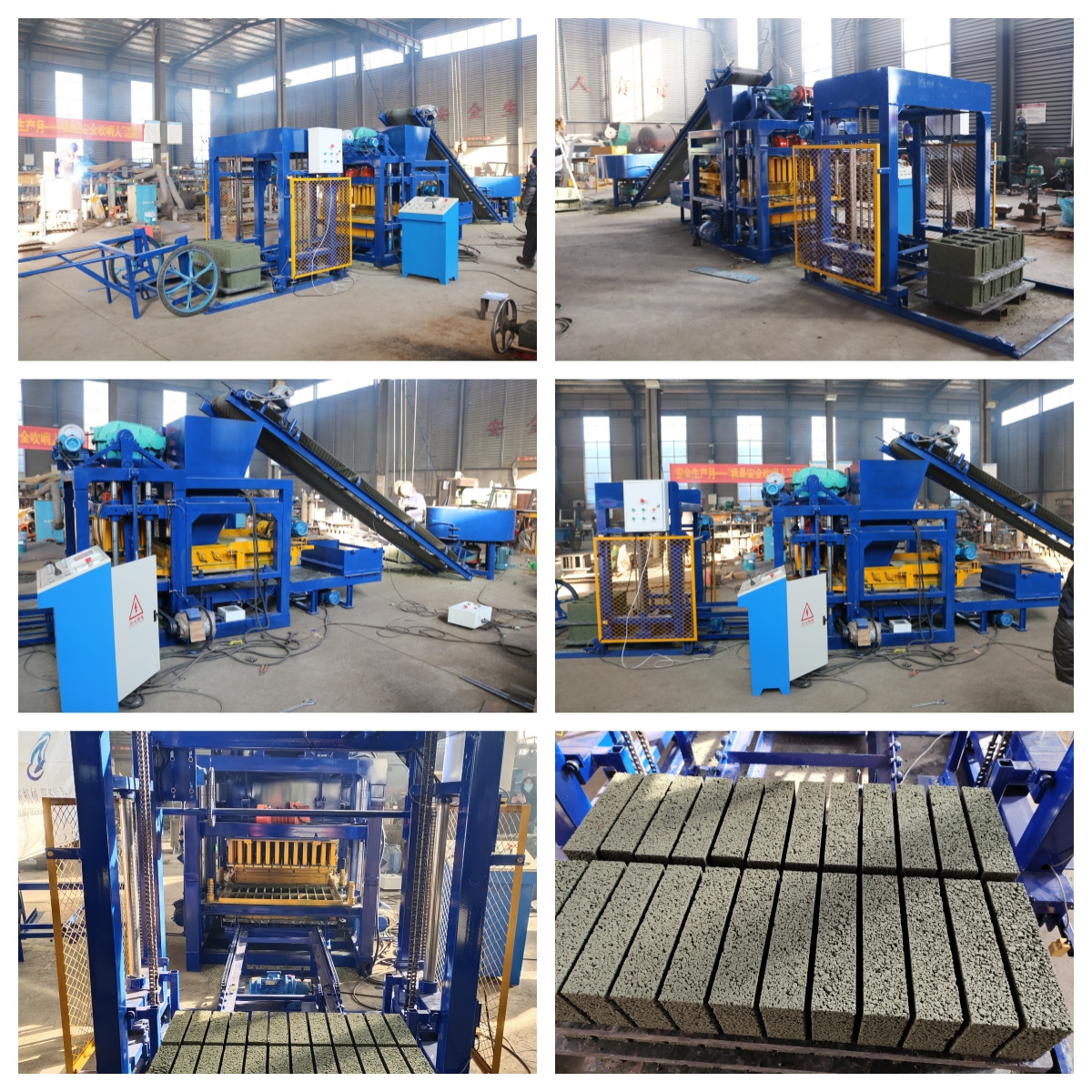 Kaidong QT4-25  automatic hollow concrete block making machine interlock brick making machine block moulding machine