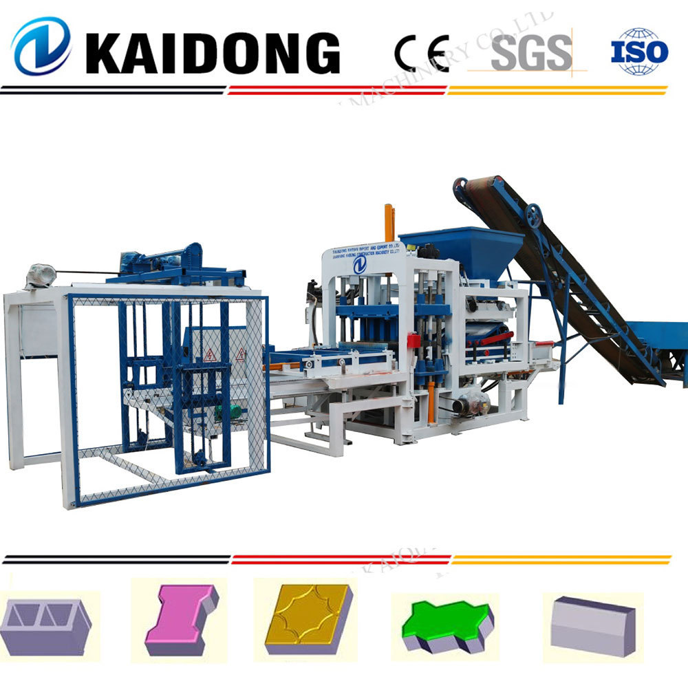 Kaidong QT4-15 concrete block making machine interlock paver making machine cement brick machine making automatic