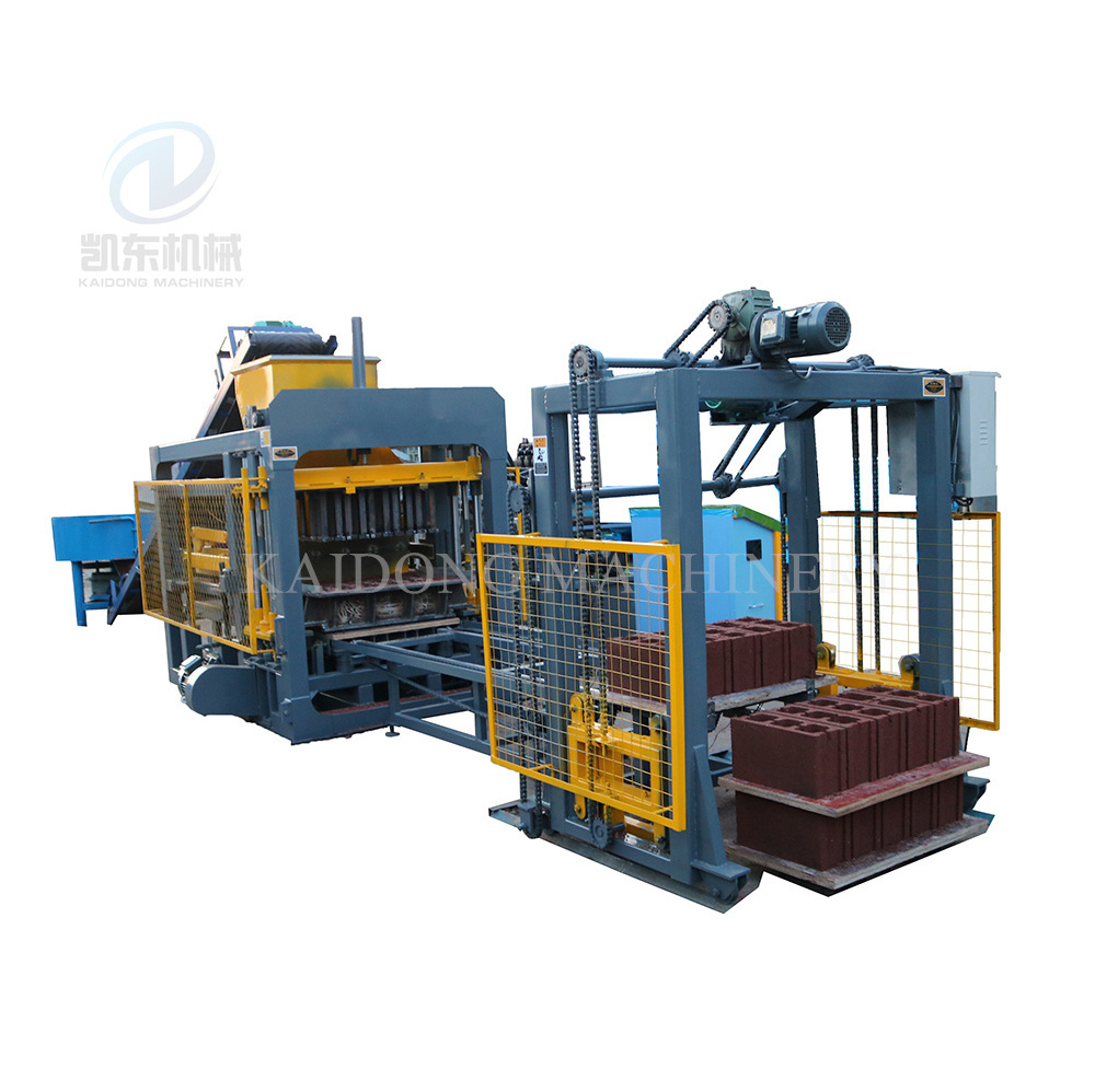 Kaidong QT4-15C Hydraulic vibration concrete machine brick paver interlock brick block moulding making machine with great price