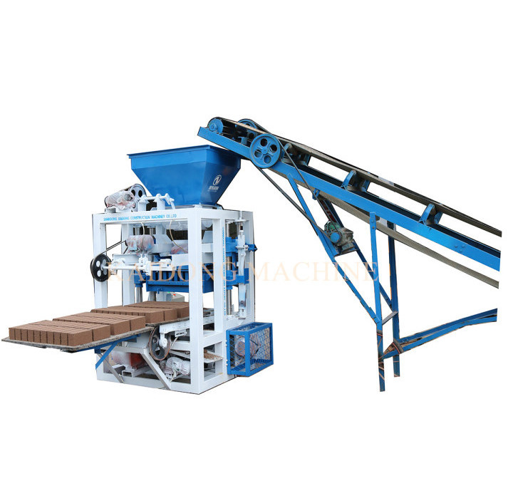 QT4-23A  Semi-automatic block making machine concrete hollow solid interlocking brick making machine