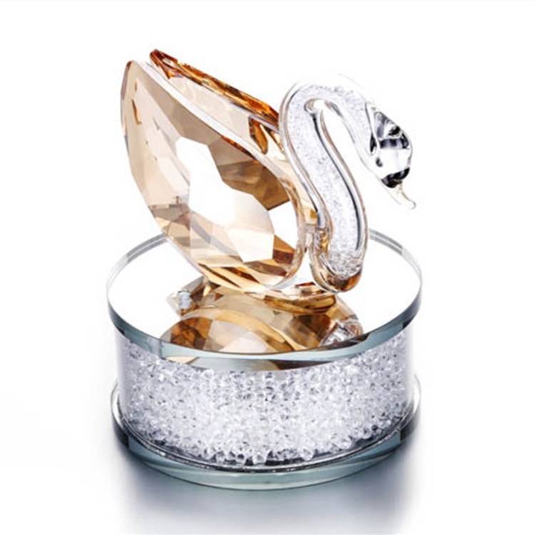 Special Offer Custom Logo Crystal Swan Crafts Gifts Artesanias Personalizadas De Cisnes De Cristal