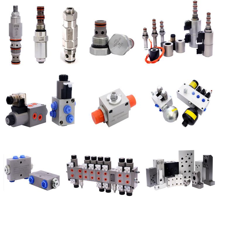 Thread Cartridge solenoid valve Hydraforce instead hydraulic manifolds functional valve block 2 position 6 way solenoid valve