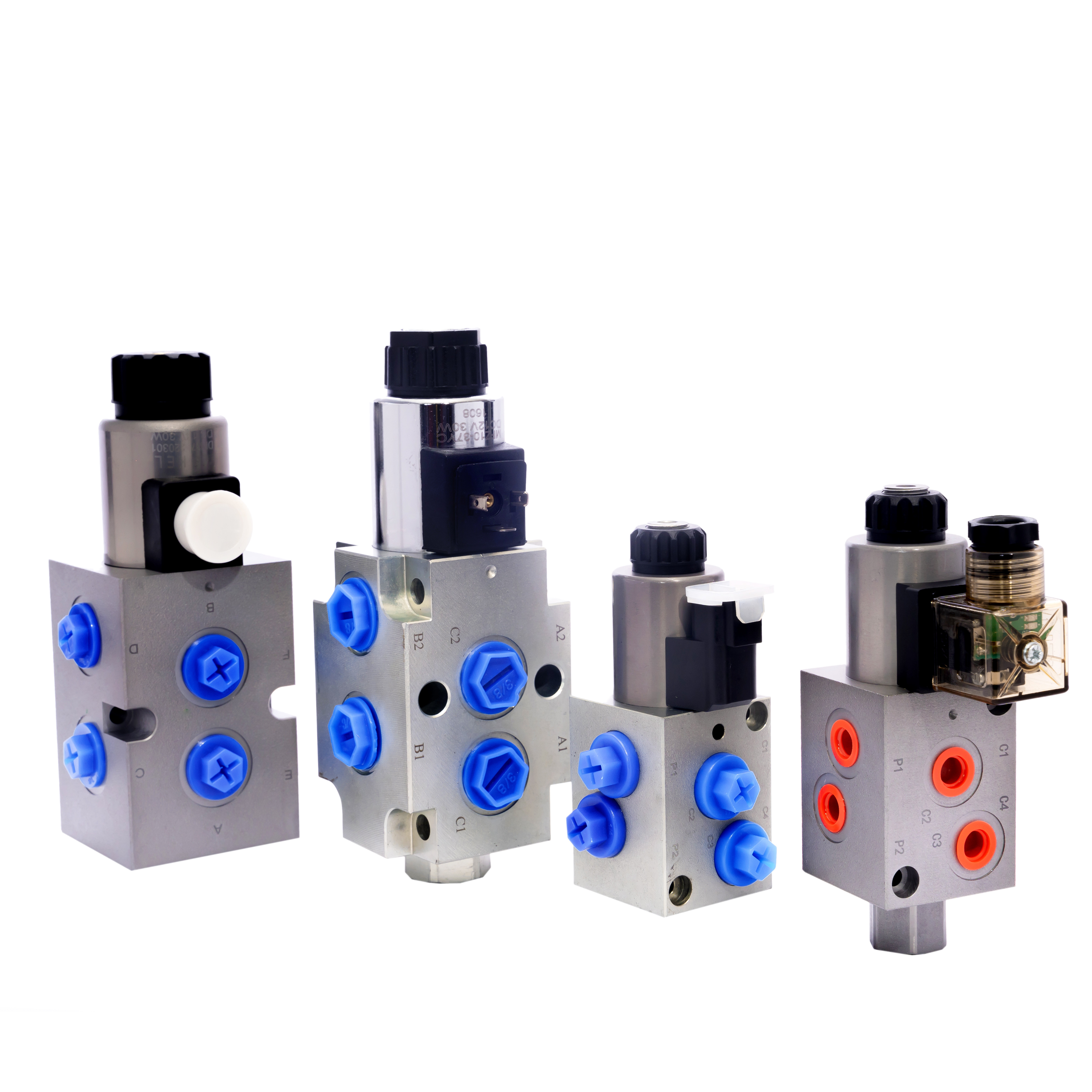 Thread Cartridge solenoid valve Hydraforce instead hydraulic manifolds functional valve block 2 position 6 way solenoid valve