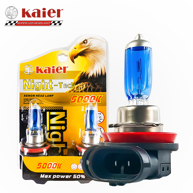 kaier Wholesale Hot Sale Super white C5 Blue Bulb 9006 Car Light White Series 5000k xenon halogen car bulbs