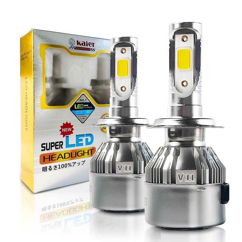 Aurora Super Bright Car Led Headlamp H4 Fan Car Led Headlight Bulbs