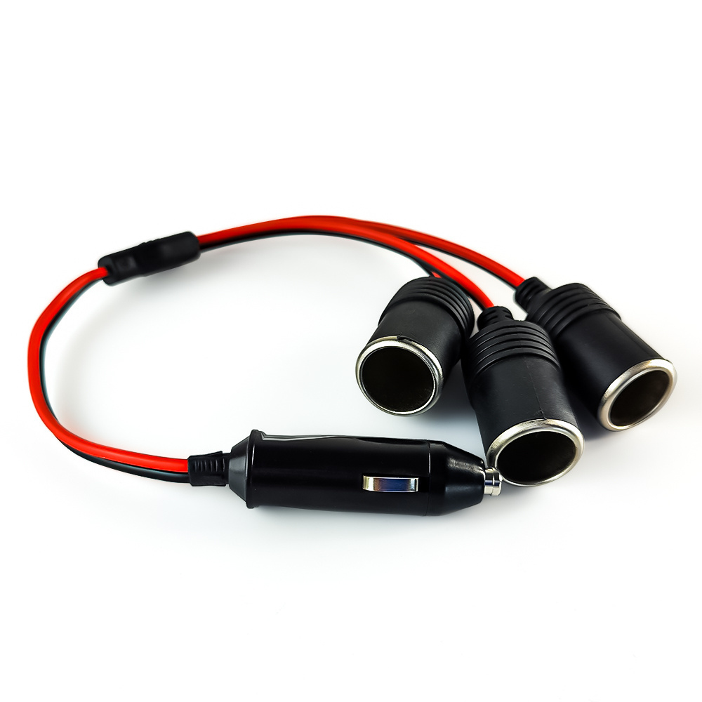 12/24V DC Female Car Cigarette Lighter Socket Plug Connector Adapter Cable