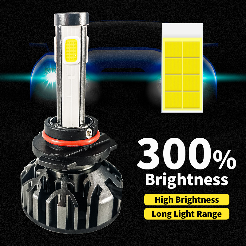 kaier led factory Wholesale 12/24v 35w Car Light Xenon Car Headlight Halogen Bulb 4 sides H4 led headlights