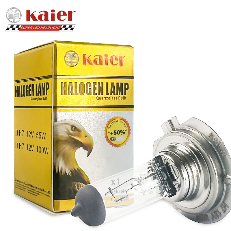 kaier factory Original super white xenon bulb Lamp blue color H7 H4 H1 9005 H11 Auto Headlight Car Lights Lamp Halogen Bulb