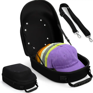 Hat Case Travel Baseball Hat Organizer Bag Box Storage for Baseball Caps Carrier Ball Caps Holder for Men Women EVA Travel Bag