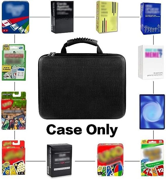 Extra Large Trading Card Organizer Protector Binder for C.A.H, PM TCG, Phase 10 Cards Game Custom EVA hard Carrying Case