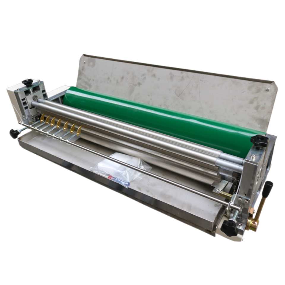 Hotmelt Glue Spreading Pasting Applicator Hot Melt Glue Machine Adhesive Coating Spreader Leather Paper Gluing Machine for Sale