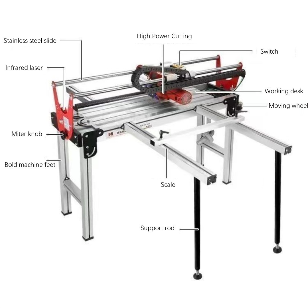 Kaiertan 1200 Automatic Tile Cutting Machine Portable Granite Stone Machinery kaiertan 1200 Stone Cutting Machine