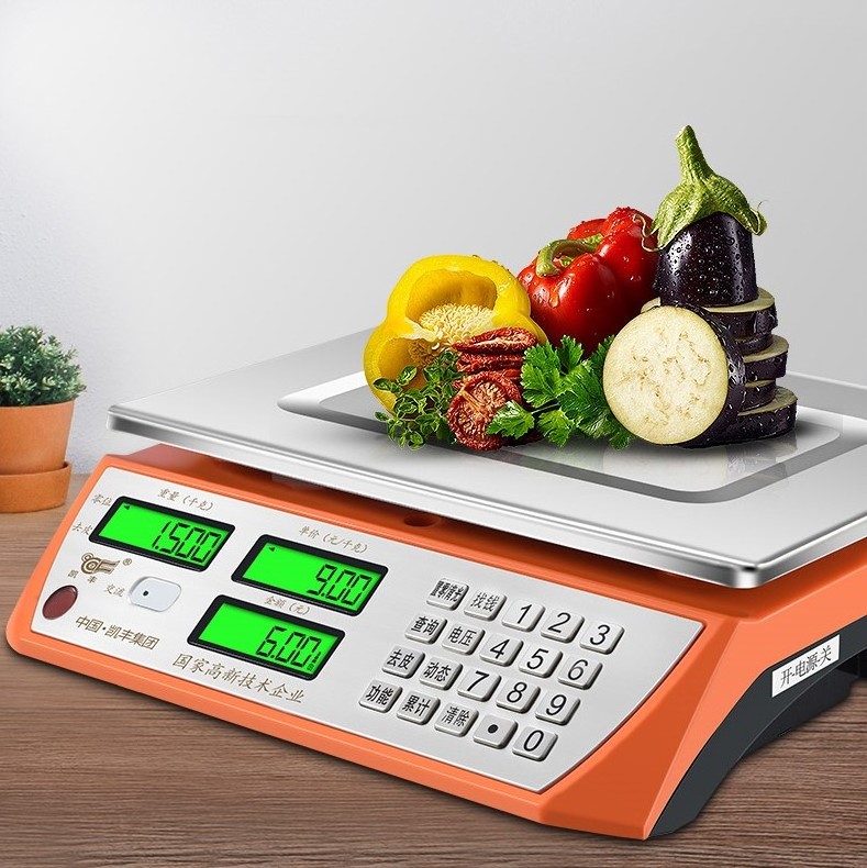 ACS-868 acs Series Electronic Price Computing Scale Plastic Digital Weighting Scale 30kg/1g