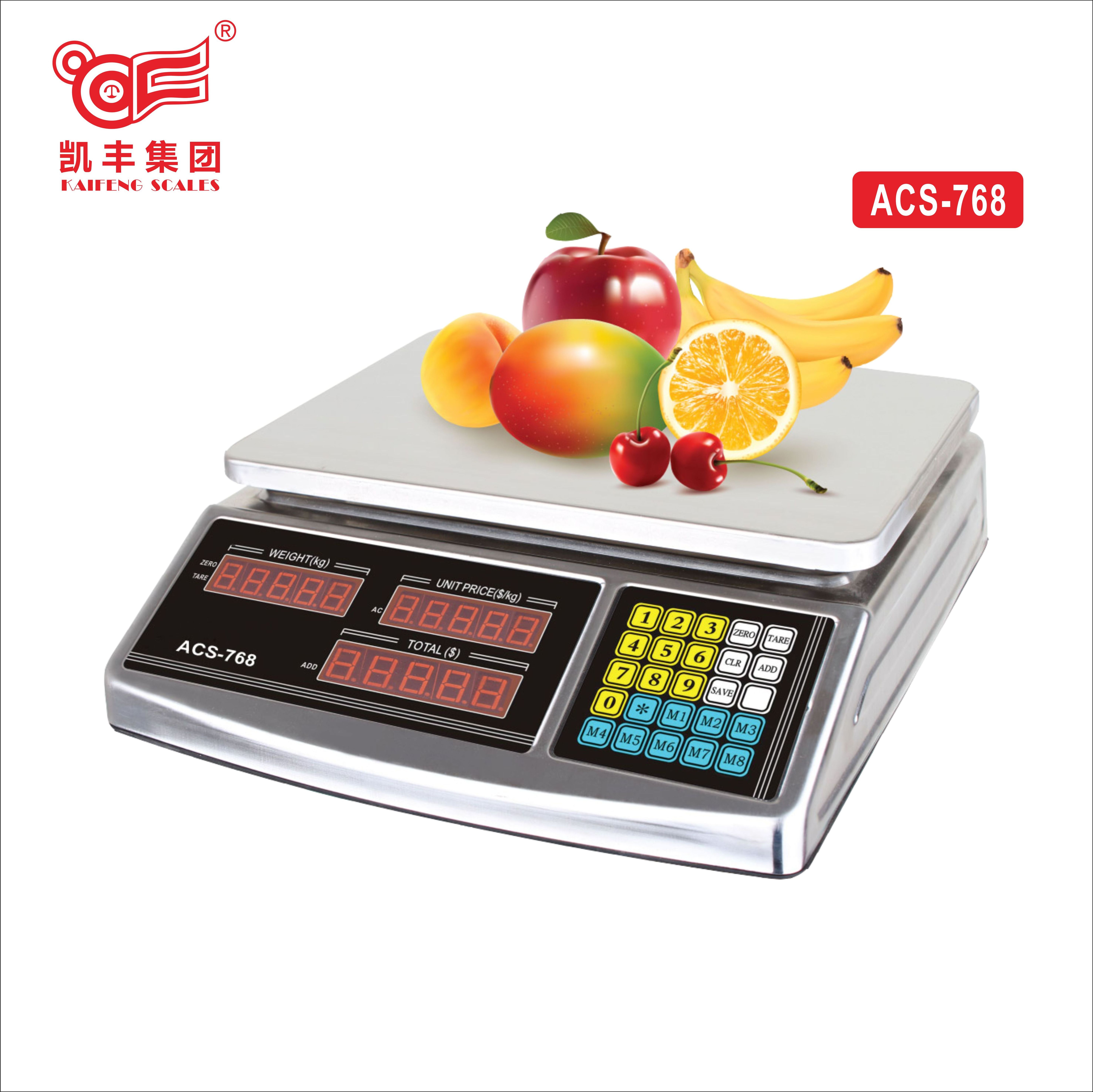 Precision stainless electronic weighing scale manufacturer 30kg 40kg/5G ACS-768