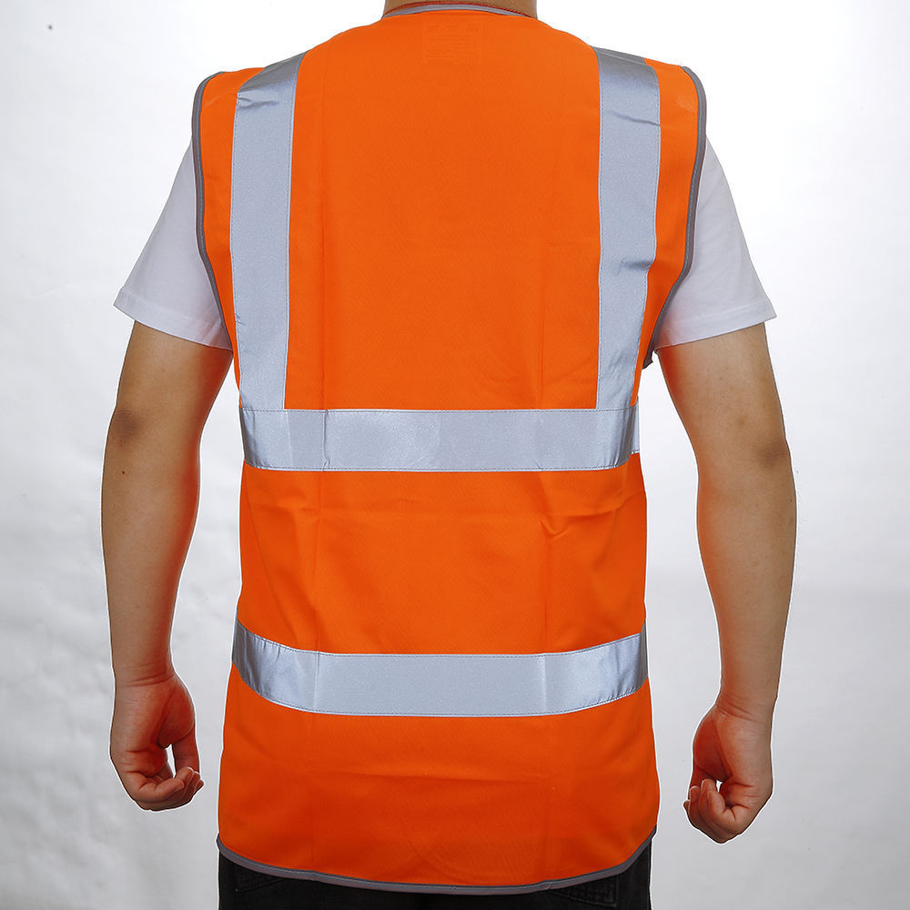 Top selling high visibility neon green orange safety reflective vest