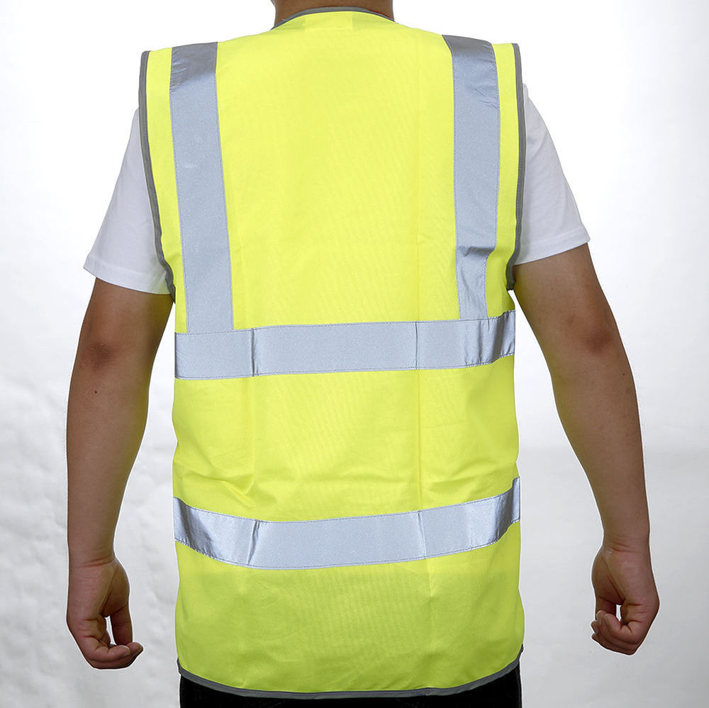 Top selling high visibility neon green orange safety reflective vest