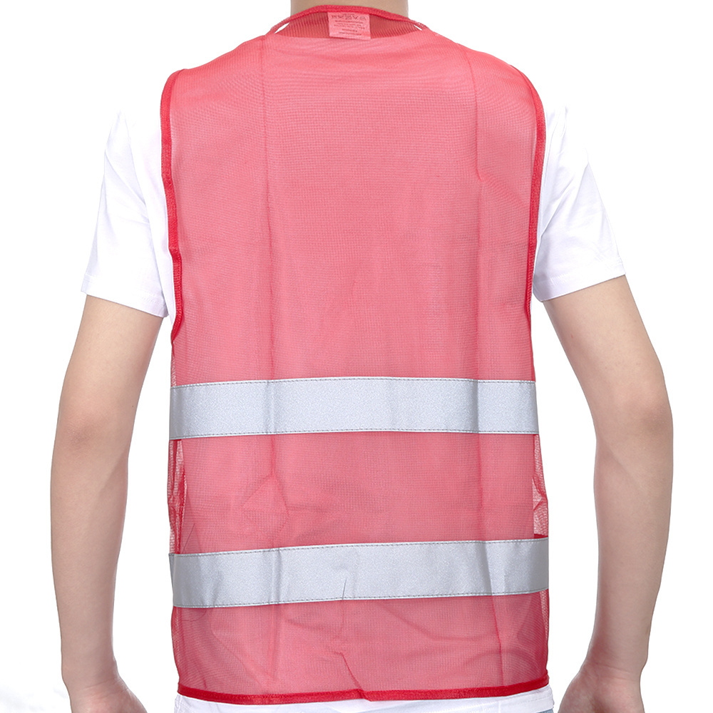 Cheap wholesale adjustable high visibility reflective vest safety protective gear