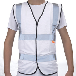 Warning Vest Working Clothes High Visibility Day Night Protective Vest For Running Cycling