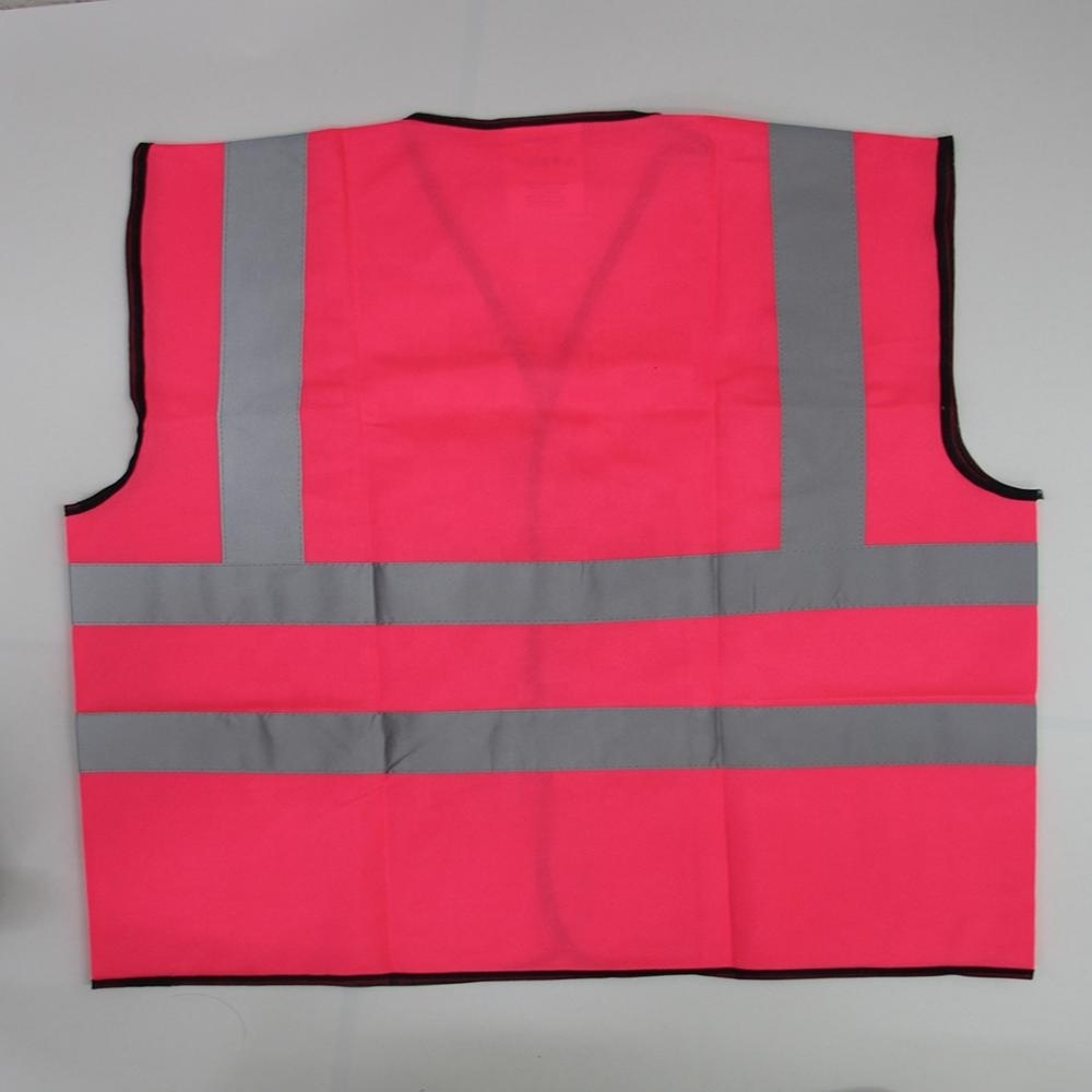 Wholesale high visibility pink construction safety reflective  vest