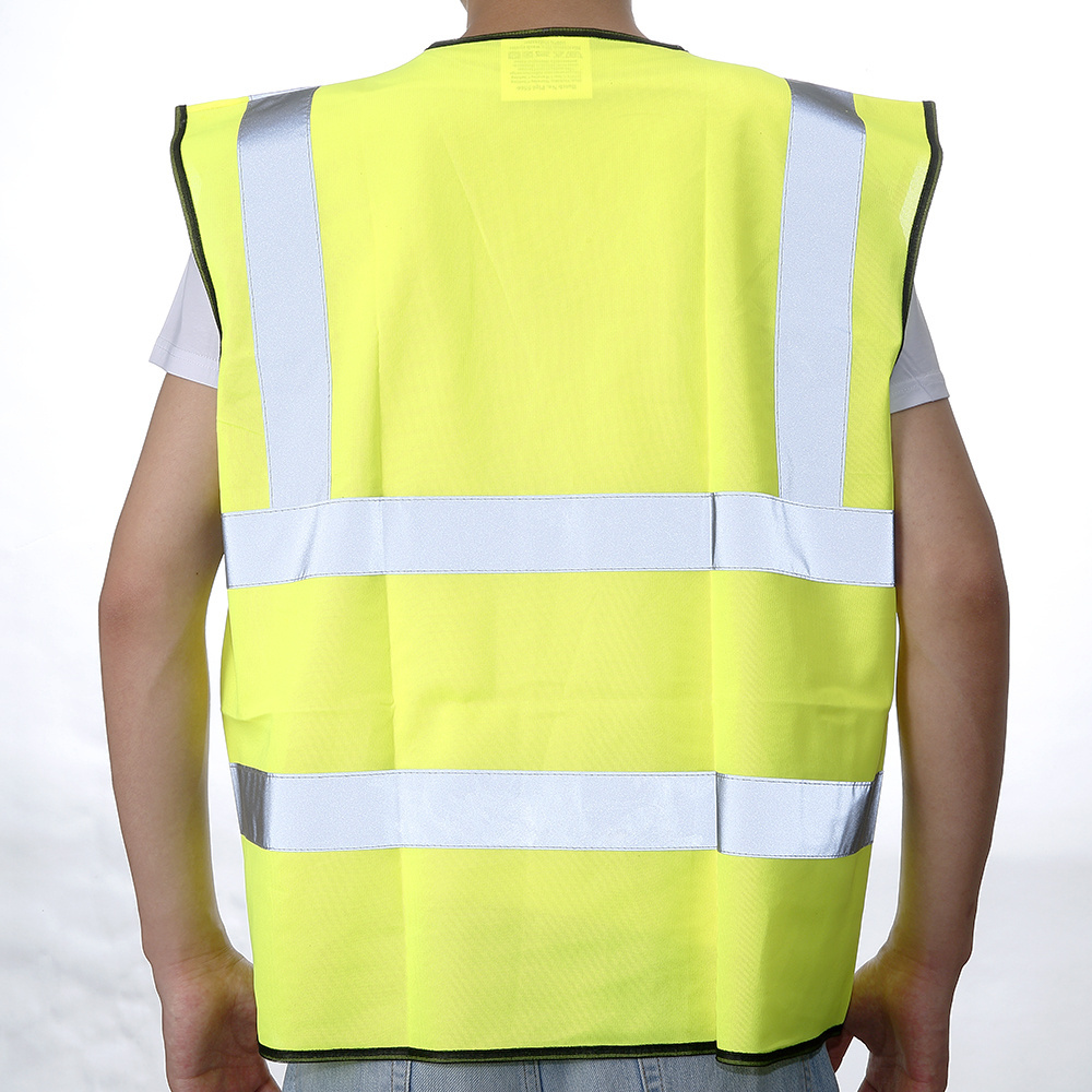 Custom Logo road reflex mens reflective orange safety vest with logo