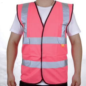 Custom Logo road reflex mens reflective orange safety vest with logo