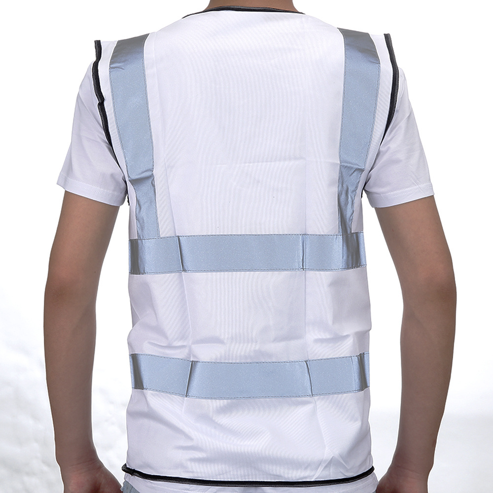 Warning Vest Working Clothes High Visibility Day Night Protective Vest For Running Cycling