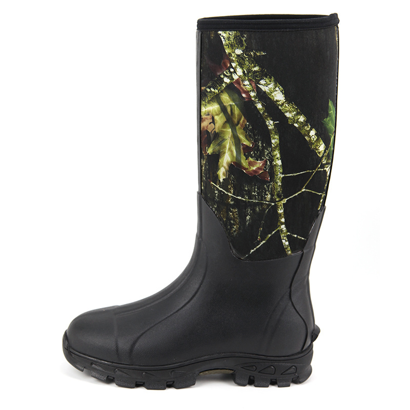 Factory Directly provide neoprene rubber hunting hiking fishing riding boots men