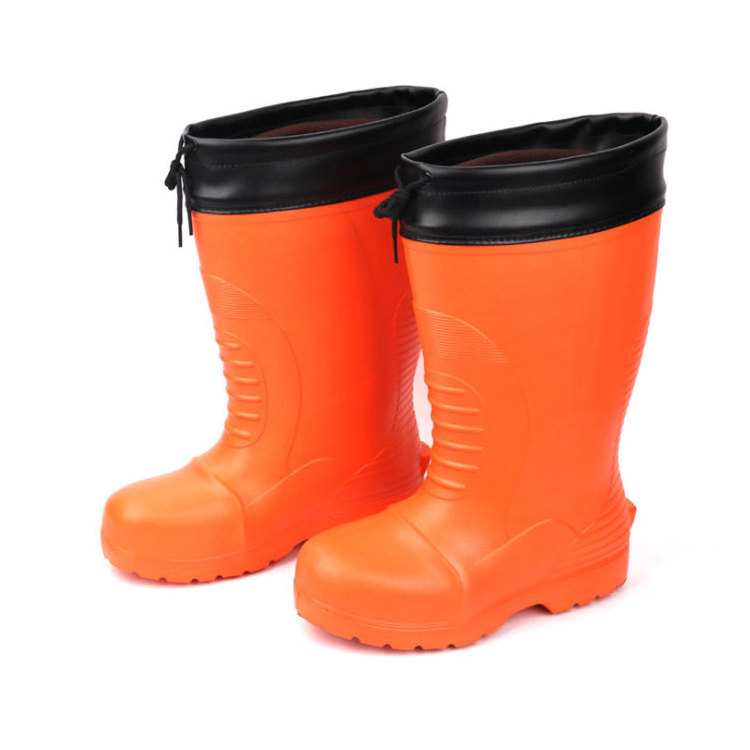 Wholesale non slip cheap ultra lightweight men rain boots eva wellington boots for work