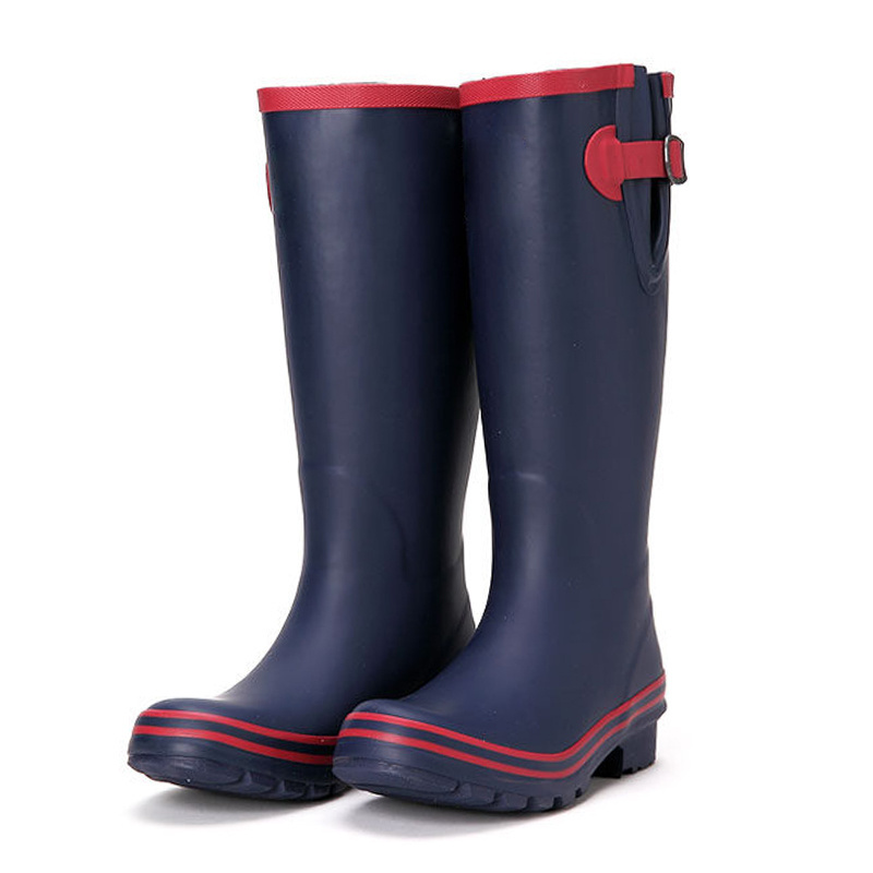 2022 New design rubber boots Wellington knee-high rain boots for women