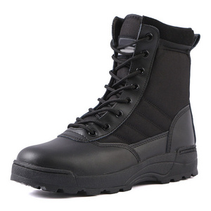 Support OEM/ODM black sand color leather outdoor walking hunting  work shoes men hiking  boots