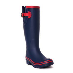 2022 New design rubber boots Wellington knee-high rain boots for women