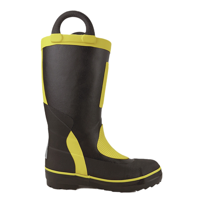 Durable Anti-slip Rain Boots with Steel Toe Safety Shoes for Construction and Industry