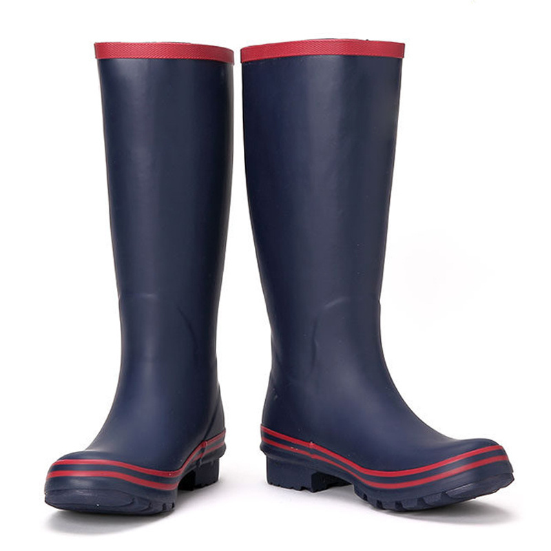 2022 New design rubber boots Wellington knee-high rain boots for women