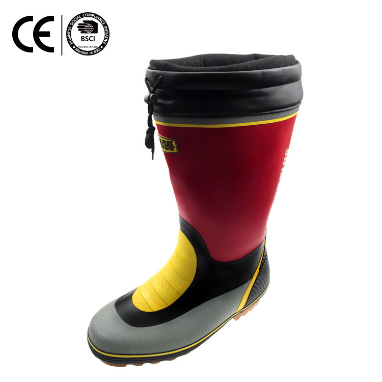 Low MOQ Waterproof Rain Rubber Boots For Work, Customized Labor Rain Security Boots Shoes For Men