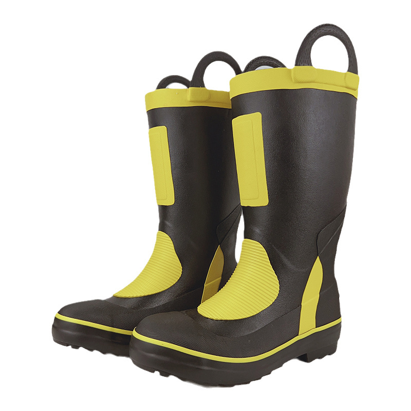 Durable Anti-slip Rain Boots with Steel Toe Safety Shoes for Construction and Industry